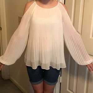 Forever 21 Flowy, Open-shoulder Blouse